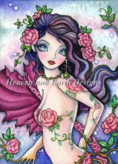 Diamond Painting Canvas - QS Red Rose Tattoo - Click Image to Close